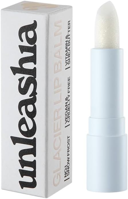 UNLEASHIA Glacier Vegan Lip Balm No.1 Snow Frost – веган балсам за устни с хидратация и естествен блясък