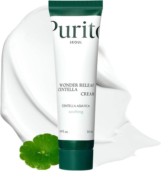 Purito Wonder Releaf Centella Cream 50 мл – успокояващ корейски крем с центела за чувствителна кожа