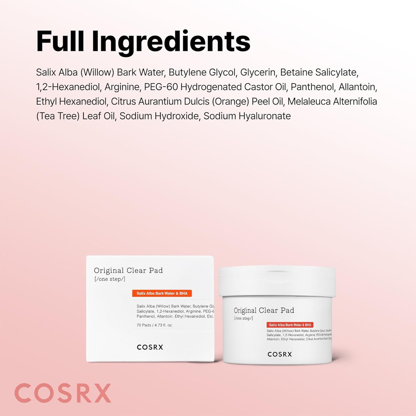 COSRX Original Clear Pad 70 бр. – ексфолиращи и почистващи падове за проблемна кожа (AHA/BHA)