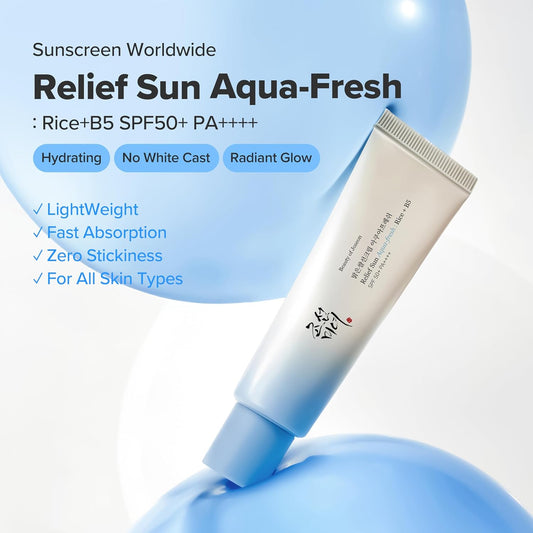 Beauty of Joseon Relief Sun Rice + Probiotics SPF50+ PA++++ 50 мл – корейски слънцезащитен крем с ориз и пробиотици