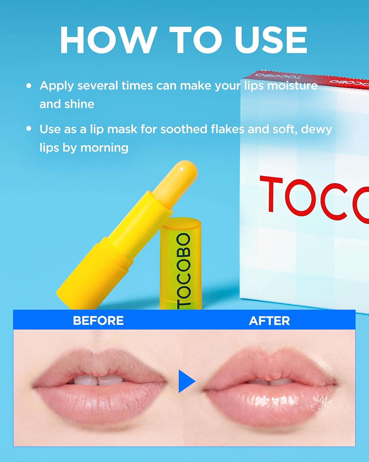 TOCOBO Vitamin Nourishing Lip Balm 19 гр – веган подхранващ балсам за устни с витамини.