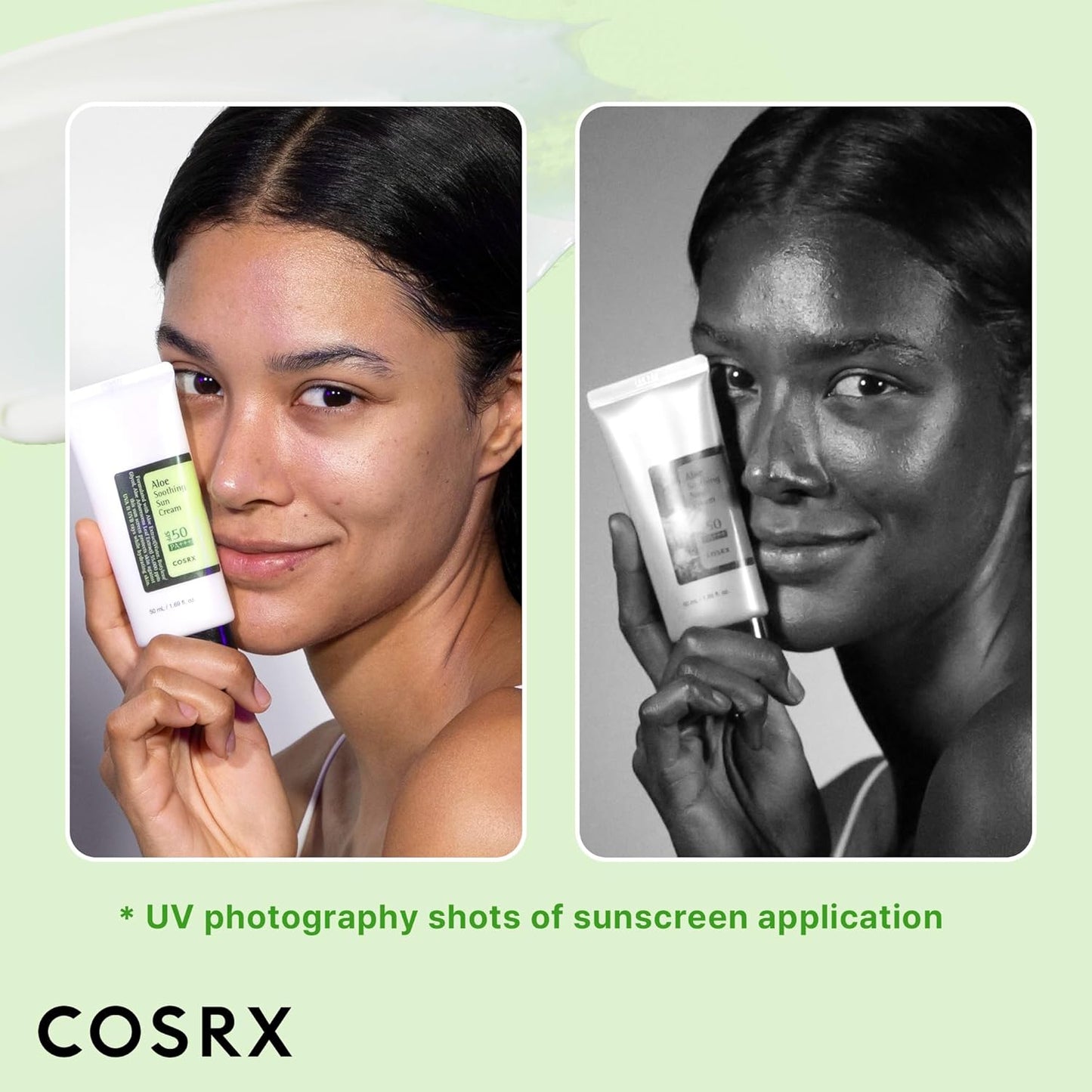 COSRX Aloe Soothing Sun Cream SPF50+ PA+++ 50 мл – корейски слънцезащитен крем с алое за чувствителна кожа