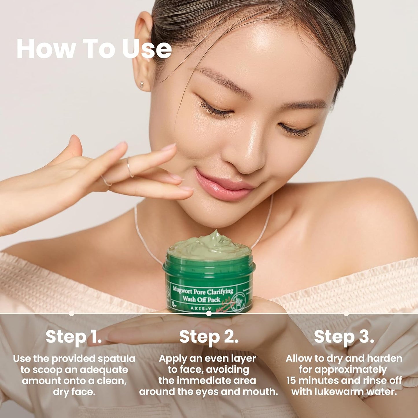 Axis-Y Mugwort Pore Clarifying Wash Off Pack 100 мл – корейска детокс маска с мъгворт за чисти и стегнати пори