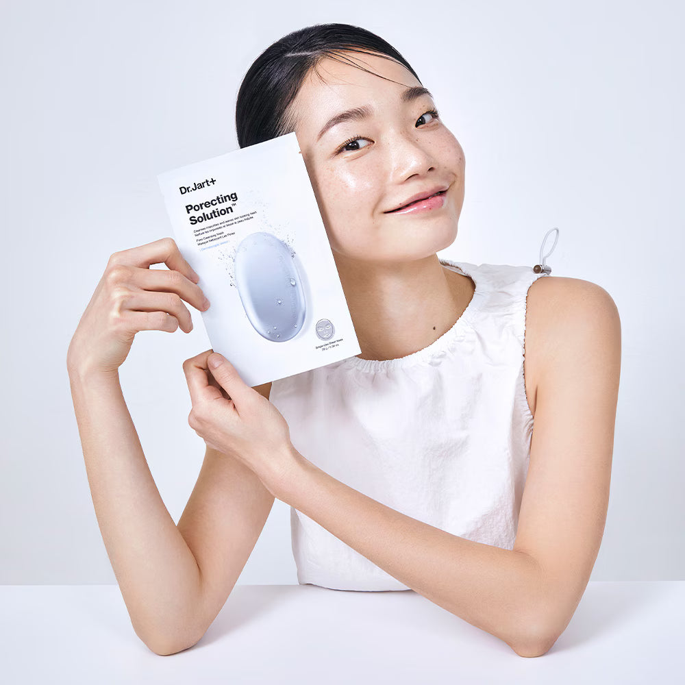 Dr. Jart+ Dermask Porecting Solution Cleansing Mask 28 г – почистваща маска с активен въглен.
