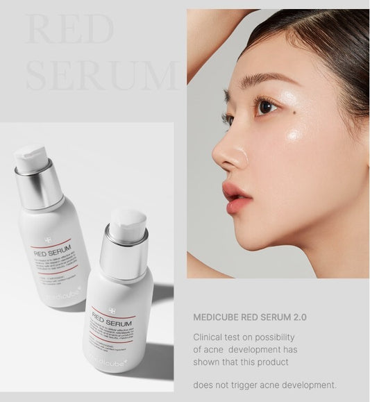 Medicube Red Serum 2.0 30 мл – корейски успокояващ серум за проблемна и чувствителна кожа
