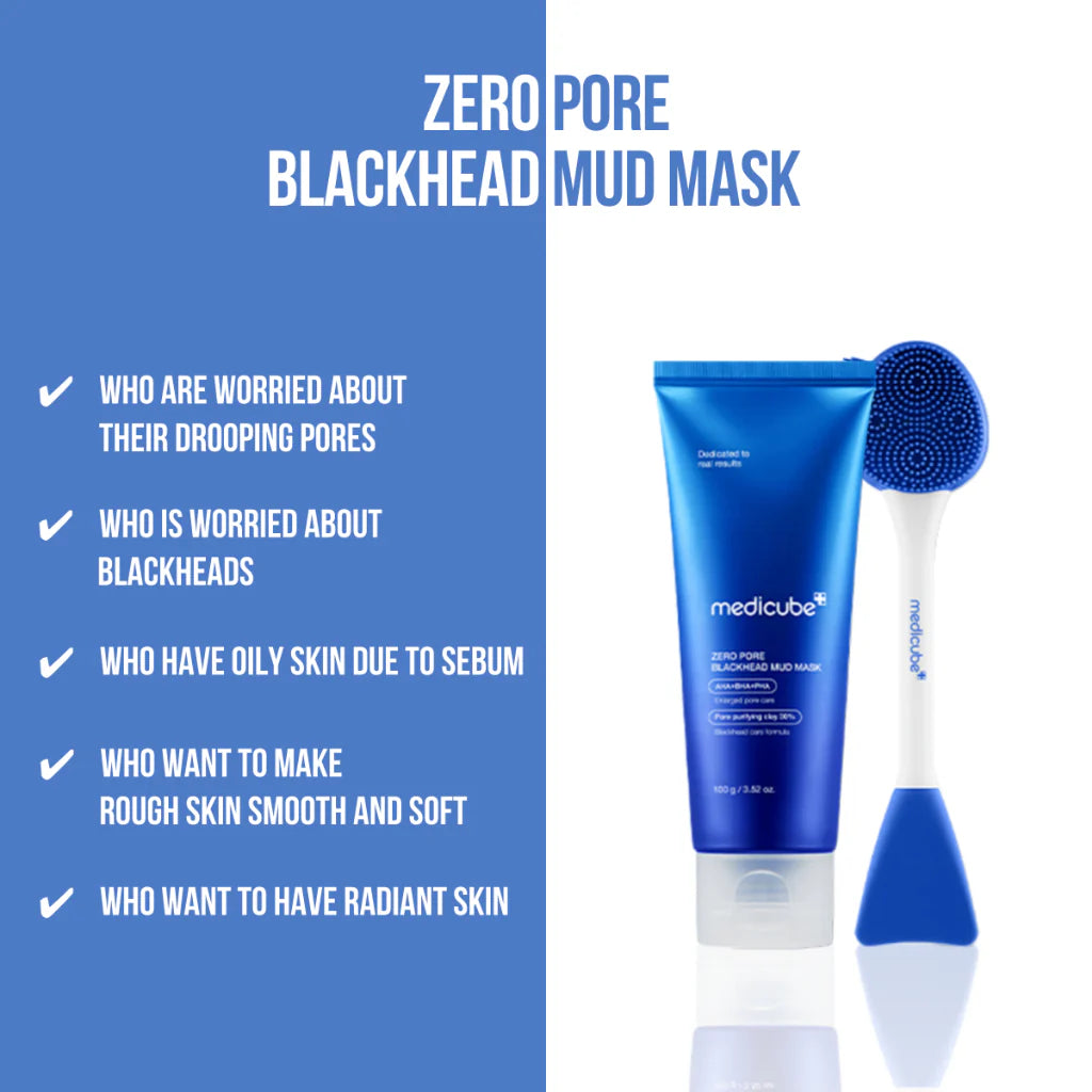 Medicube Zero Pore Blackhead Mud Mask 100 гр – корейска кална маска против черни точки