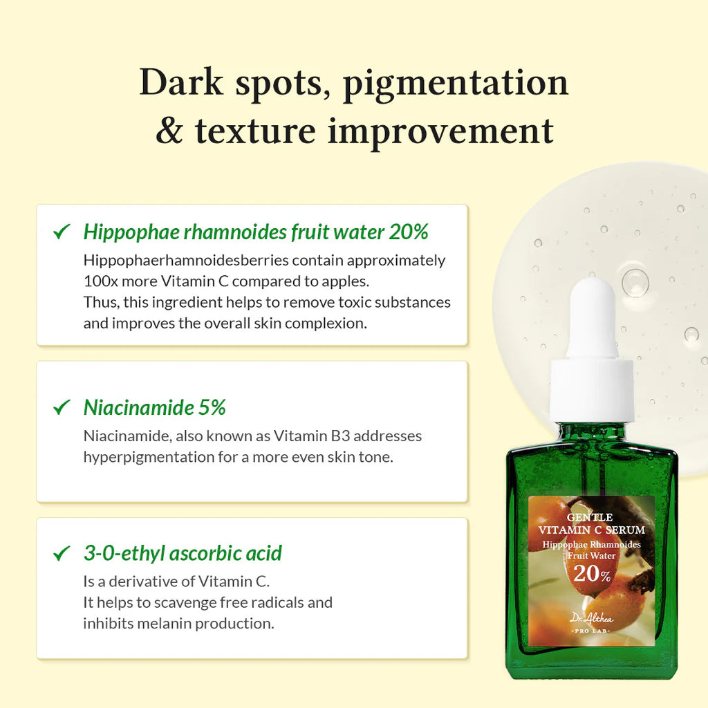Dr. Althea Gentle Vitamin C Serum 30 мл – корейски нежен витамин Ц серум за сияен тен.
