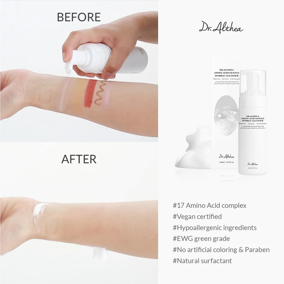 Dr. Althea Amino Acid Gentle Bubble Cleanser 140 мл – нежен почистващ мус с аминокиселини