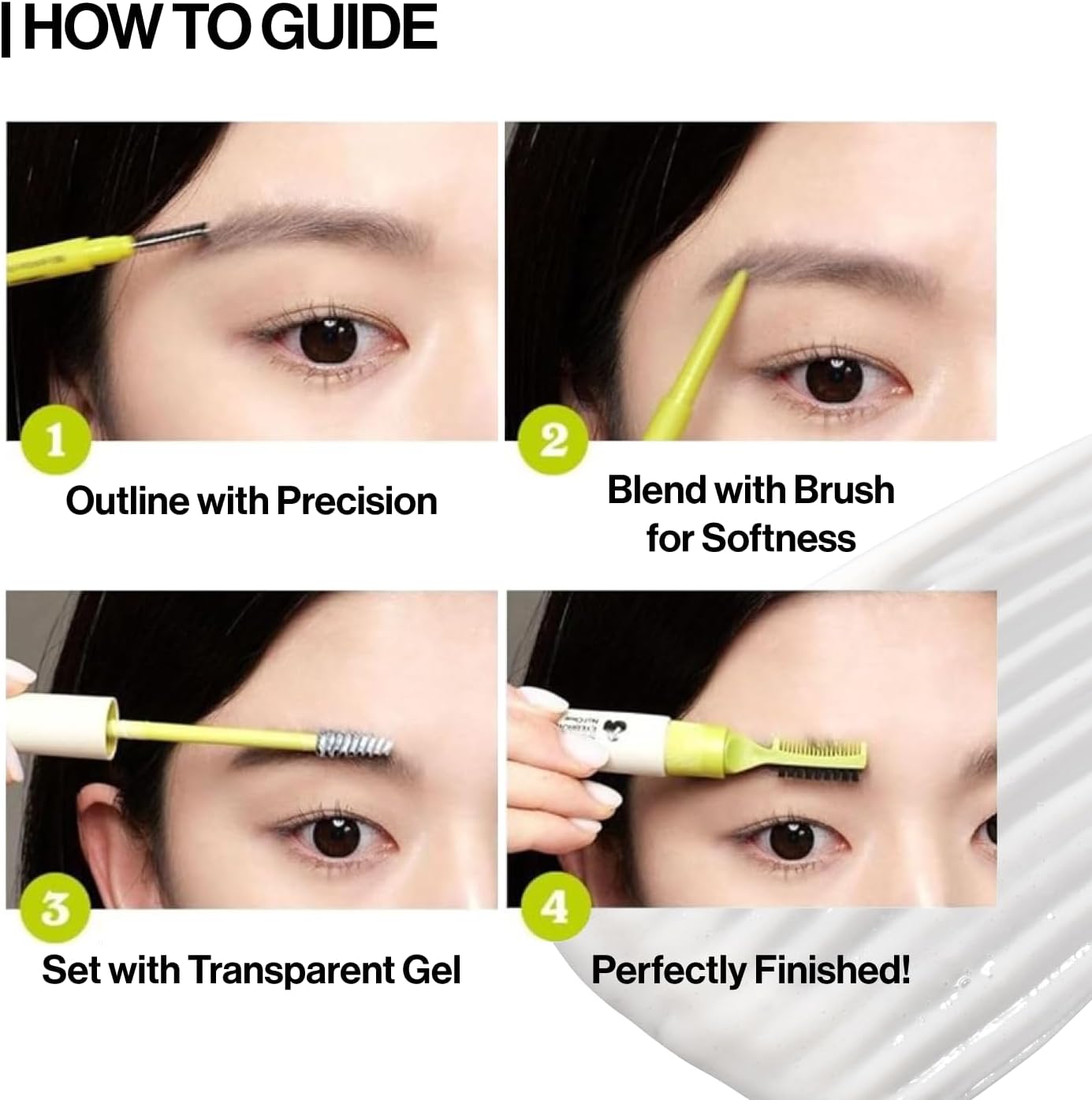 Unleashia Shaper Defining Eyebrow Fixer & Pencil – водоустойчив молив и фиксиращ гел за вежди