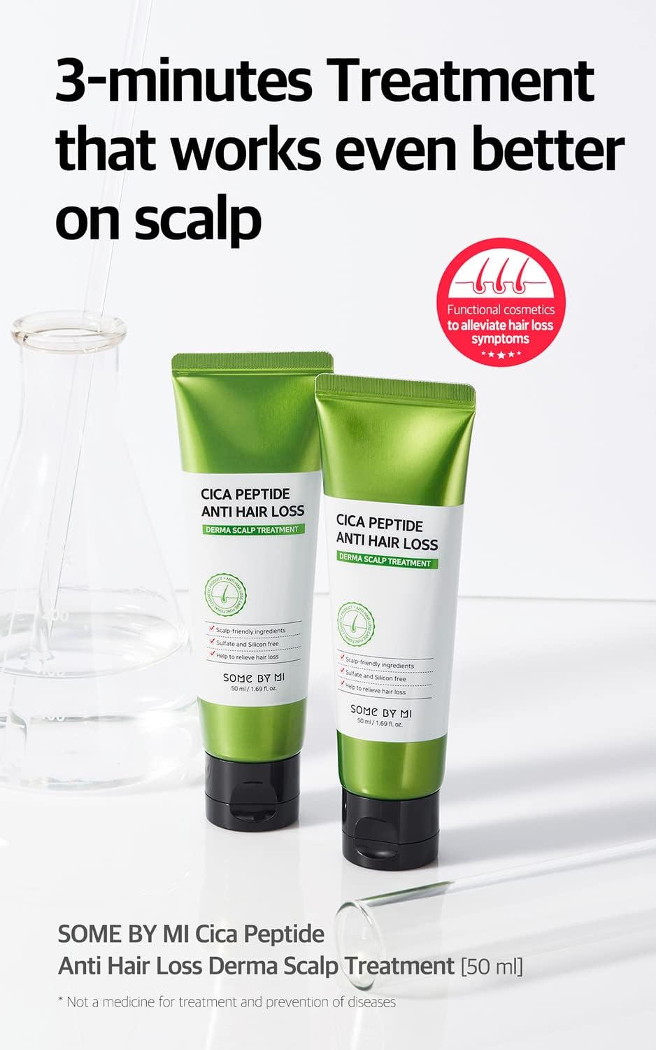 Some By Mi Cica Peptide Anti Hair Loss Derma Scalp Treatment 50 мл – корейски серум против косопад с пептиди и CICA