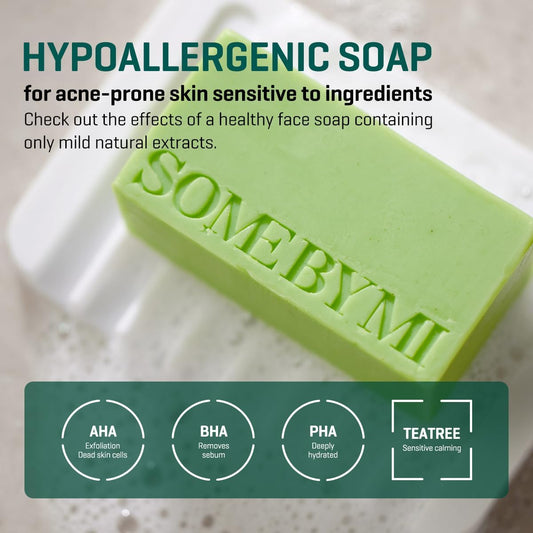 Some By Mi AHA BHA PHA 30 Days Miracle Cleansing Bar – корейски почистващ сапун против пъпки и запушени пори