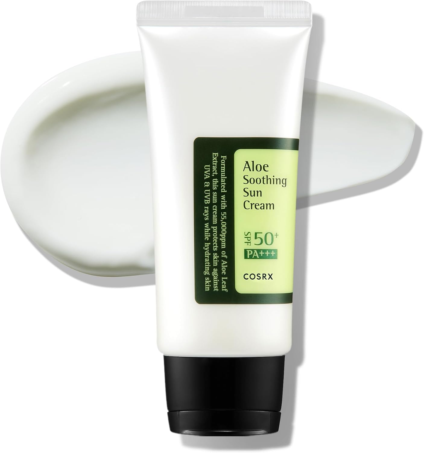 COSRX Aloe Soothing Sun Cream SPF50+ PA+++ 50 мл – корейски слънцезащитен крем с алое за чувствителна кожа