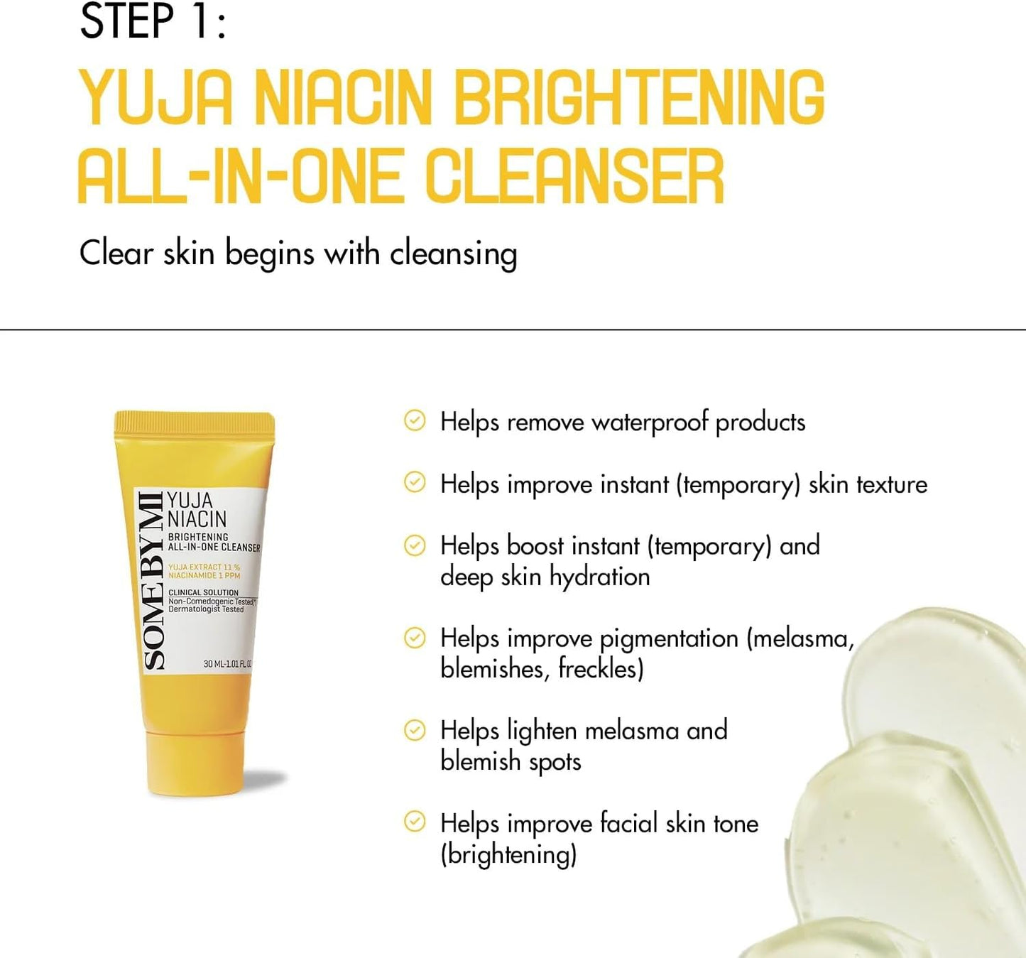 SOME BY MI Yuja Niacin Anti-Blemish Starter Kit – комплект за изсветляване и хиперпигментации (почистващ гел, тонер, серум, крем).