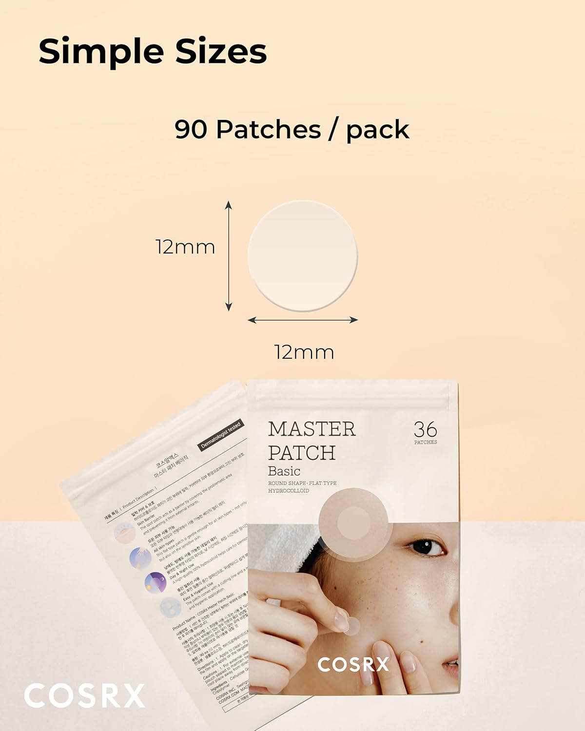 COSRX Master Patch Basic 90 бр. – корейски хидроколоидни лепенки за пъпки
