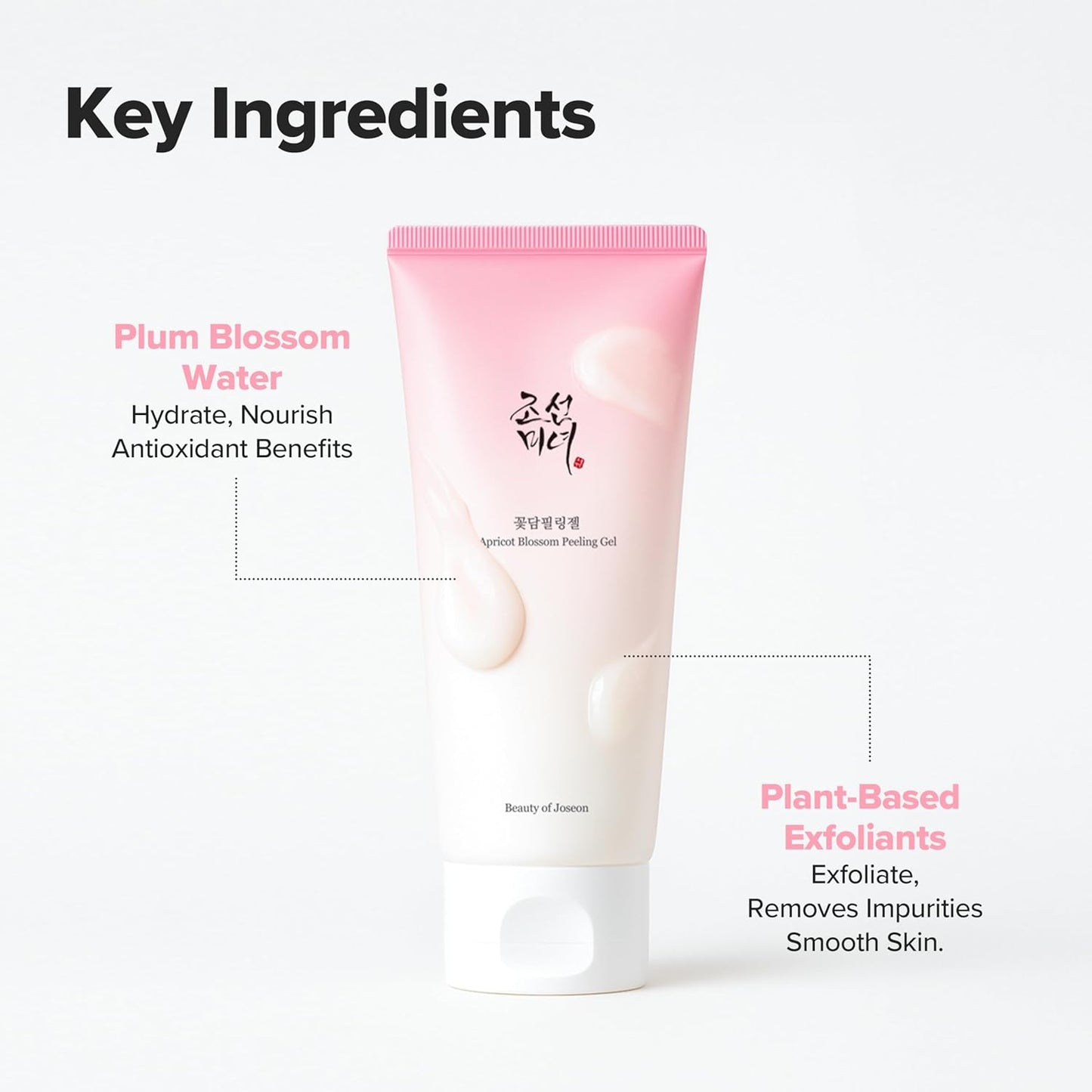 Beauty Of Joseon Gentle Exfoliator Apricot Blossom Peeling Gel 100 мл – нежен ексфолиращ гел за сияйна и гладка кожа