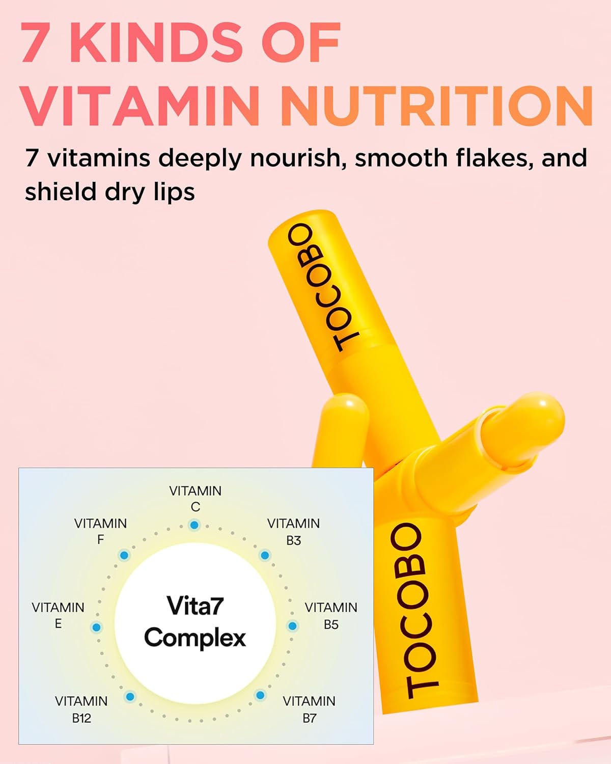 TOCOBO Vitamin Nourishing Lip Balm 19 гр – веган подхранващ балсам за устни с витамини.