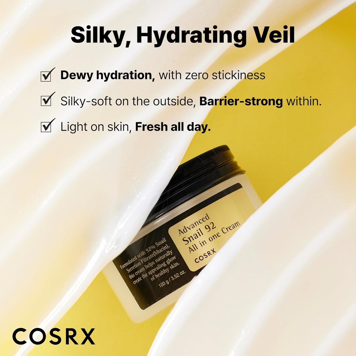 COSRX Advanced Snail 92 All In One Cream 100 мл – регенериращ крем за лице с 92% муцин от охлюв