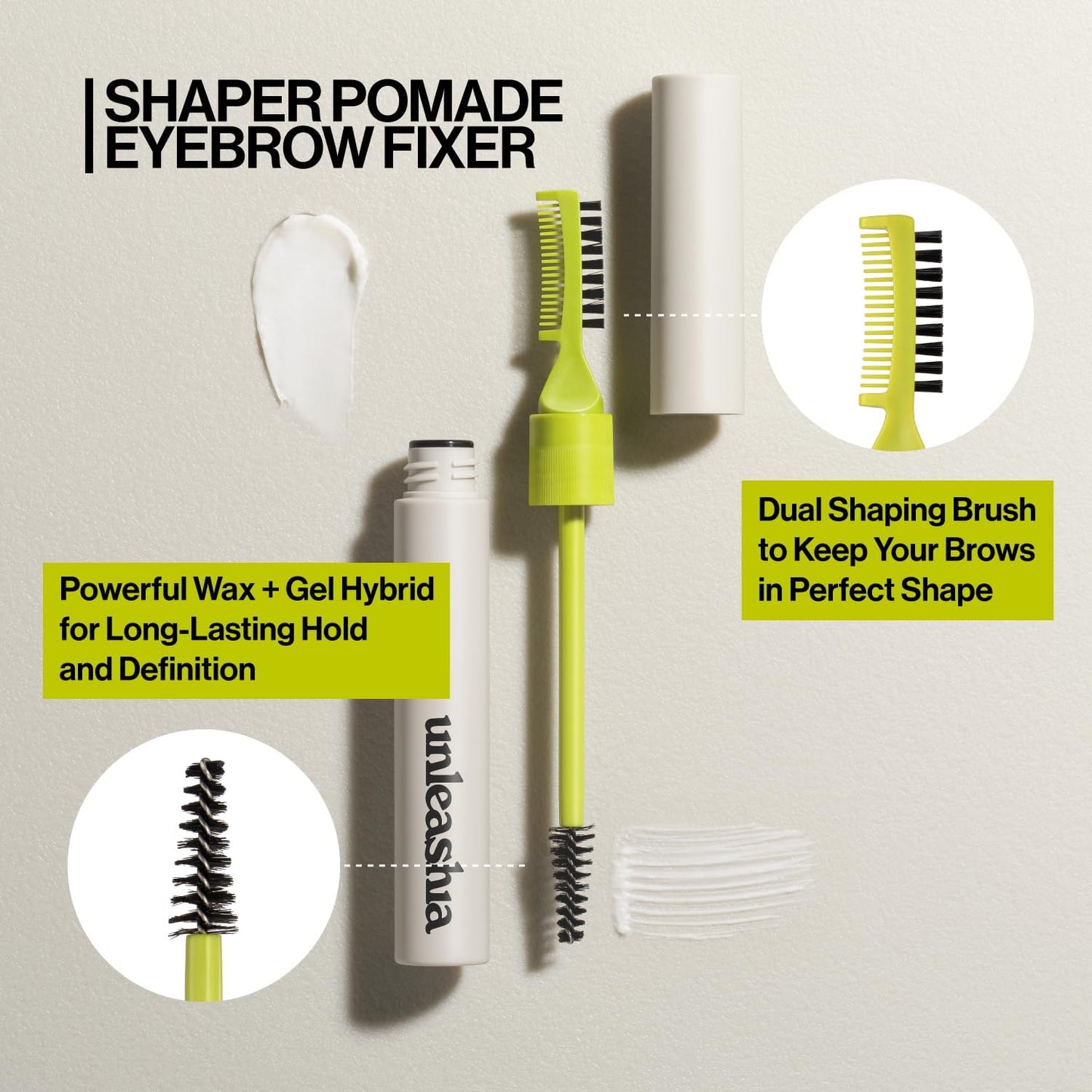 Unleashia Shaper Defining Eyebrow Fixer & Pencil – водоустойчив молив и фиксиращ гел за вежди
