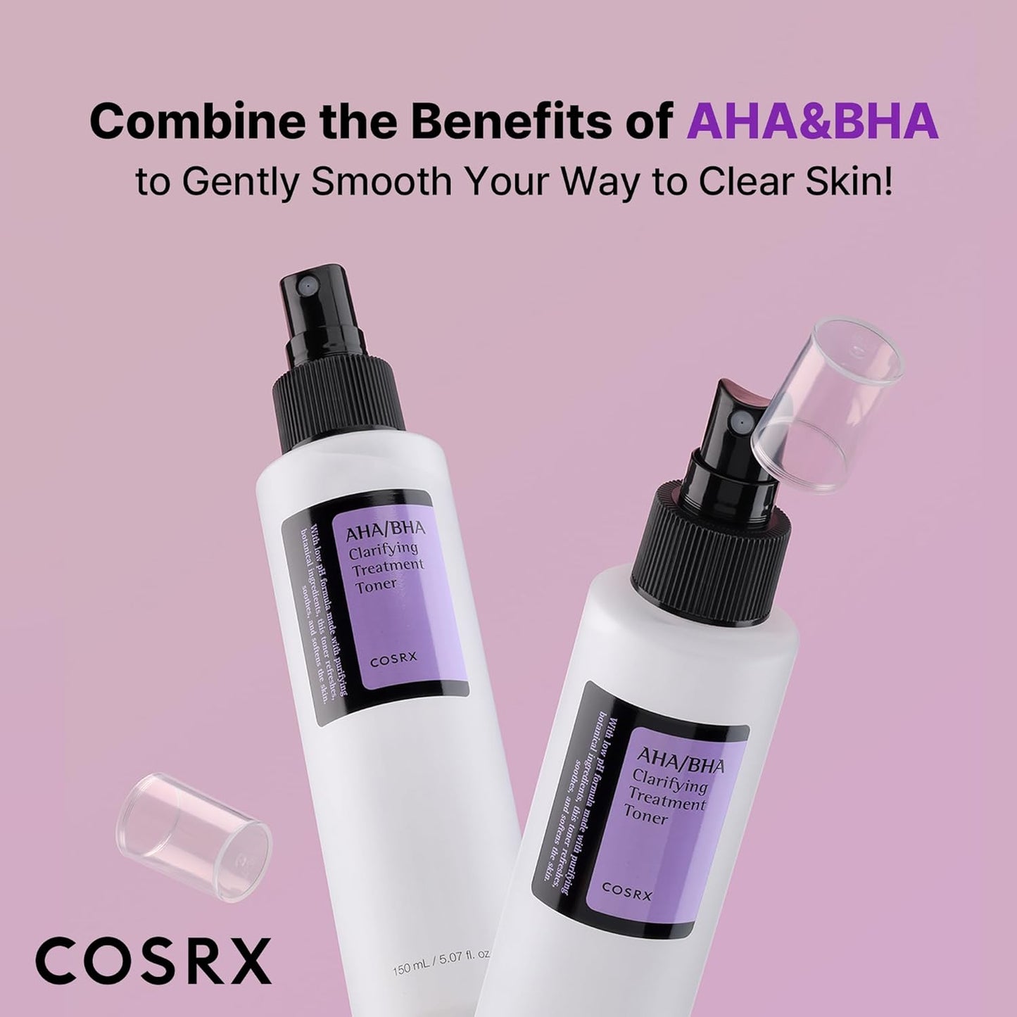 COSRX AHA/BHA Clarifying Treatment Toner 150 мл – корейски ексфолиращ тоник за по-чиста и гладка кожа