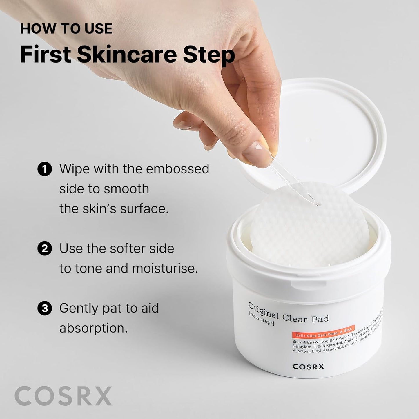 COSRX Original Clear Pad 70 бр. – ексфолиращи и почистващи падове за проблемна кожа (AHA/BHA)