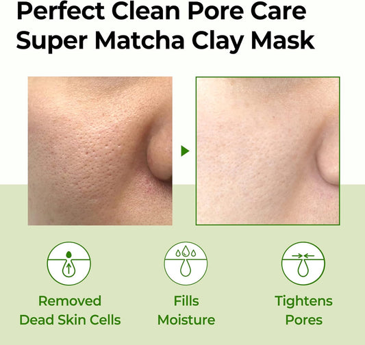 Some By Mi Super Matcha Pore Clean Clay Mask 100 гр – почистваща маска с матча за стегнати и чисти пори