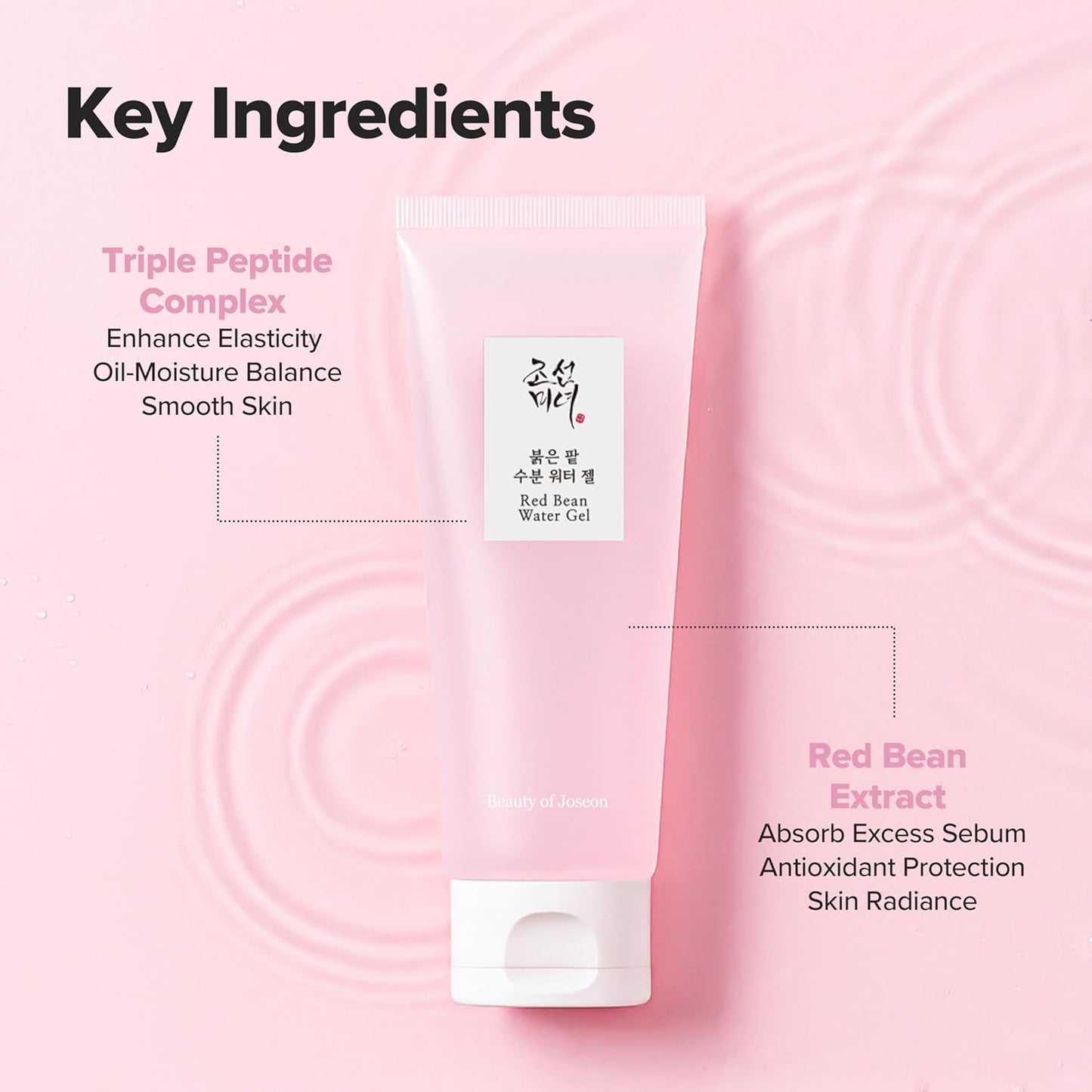 Beauty of Joseon Red Bean Water Gel 100 мл – лек гел-крем за лице с червен боб, за хидратация и контрол на себума