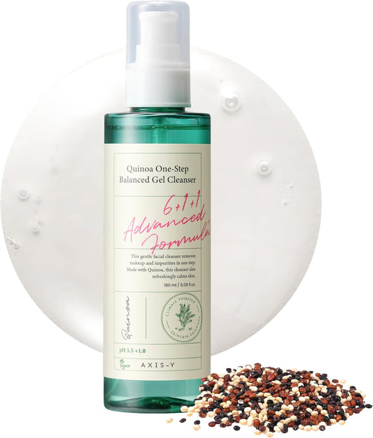 Axis-Y Quinoa One Step Balanced Gel Cleanser 180 мл – балансиращ почистващ гел с киноа за ежедневна грижа