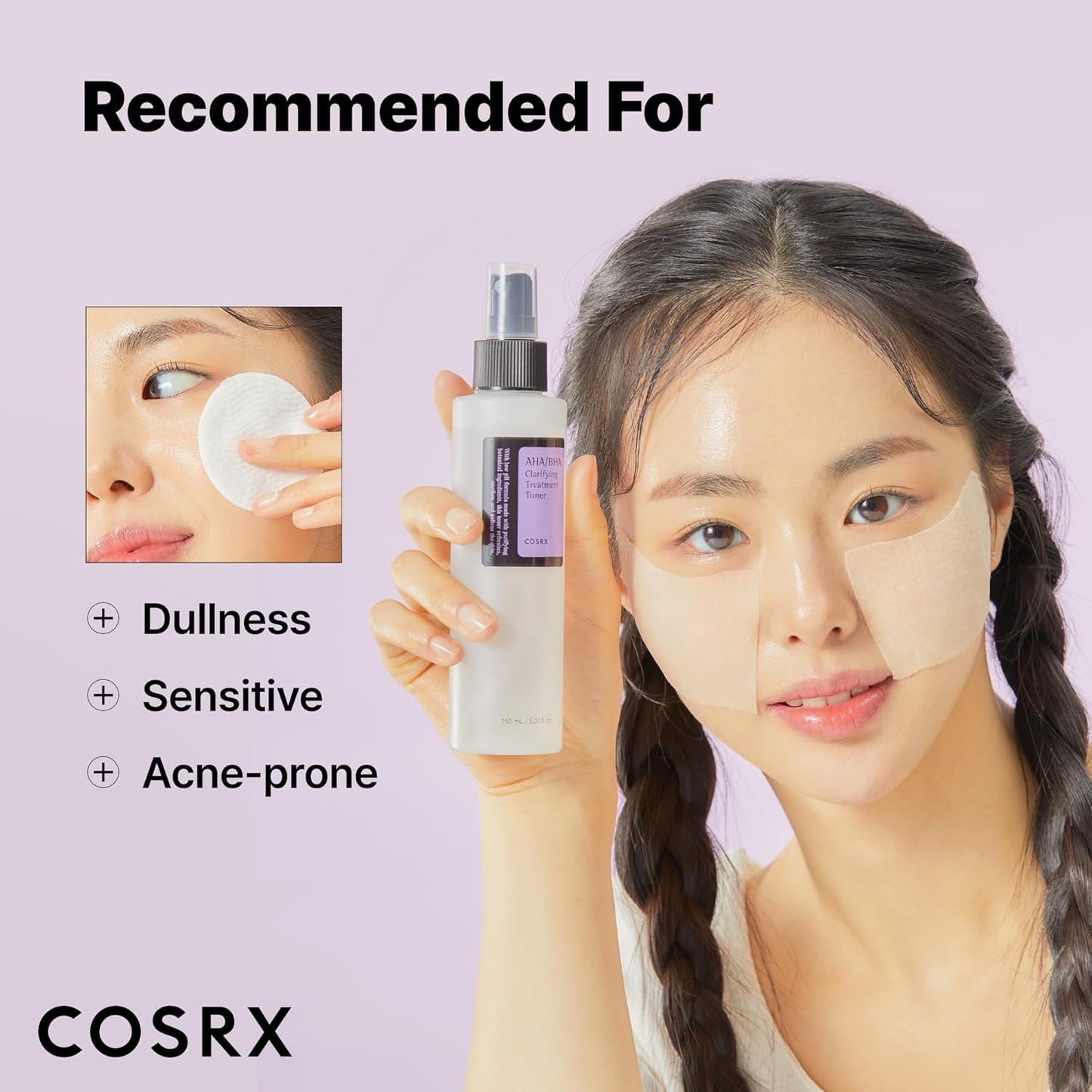 COSRX AHA/BHA Clarifying Treatment Toner 150 мл – корейски ексфолиращ тоник за по-чиста и гладка кожа