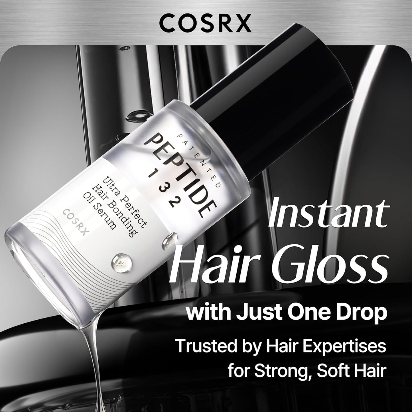 COSRX Peptide-132 Hair Bonding Oil Serum (Travel Size) – корейски възстановяващ олио-серум за коса с кератин