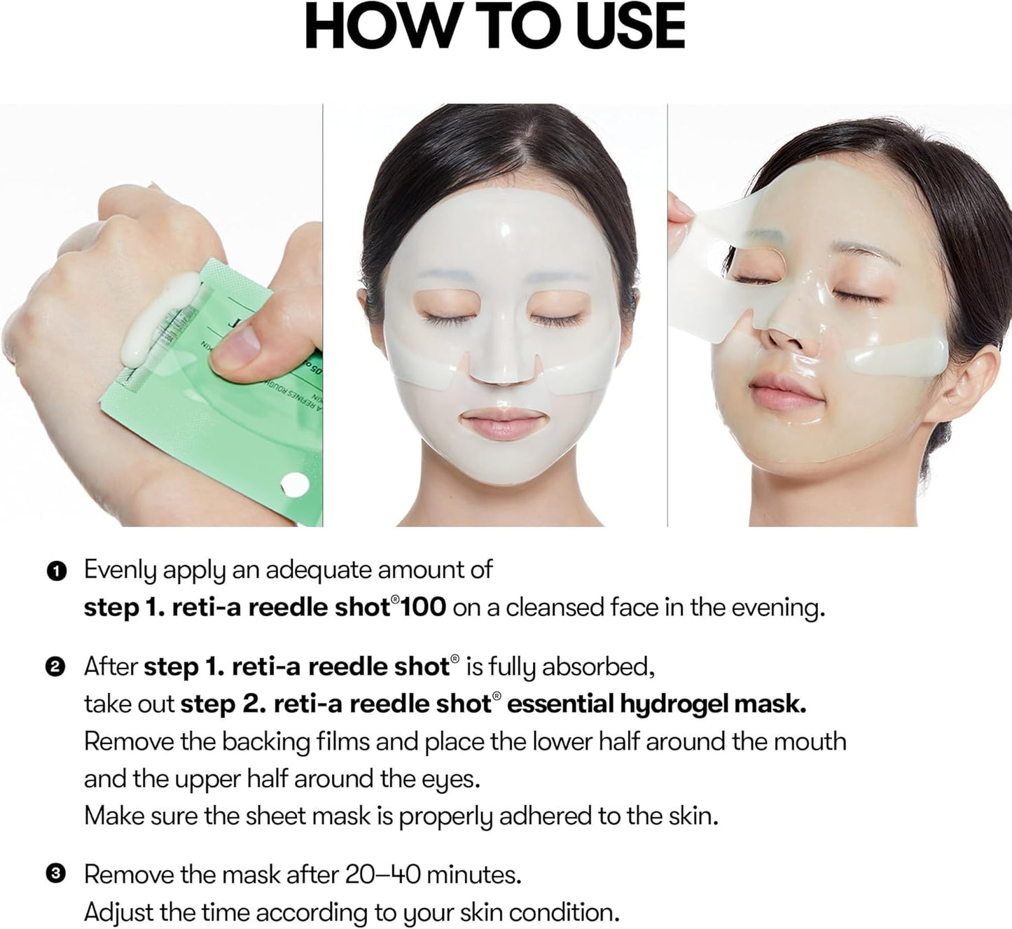 VT Cosmetics Reti-A Reedle Shot 100 2-Step Hydrogel Mask – корейска двустъпкова хидрогел маска с ретинол и микроигли