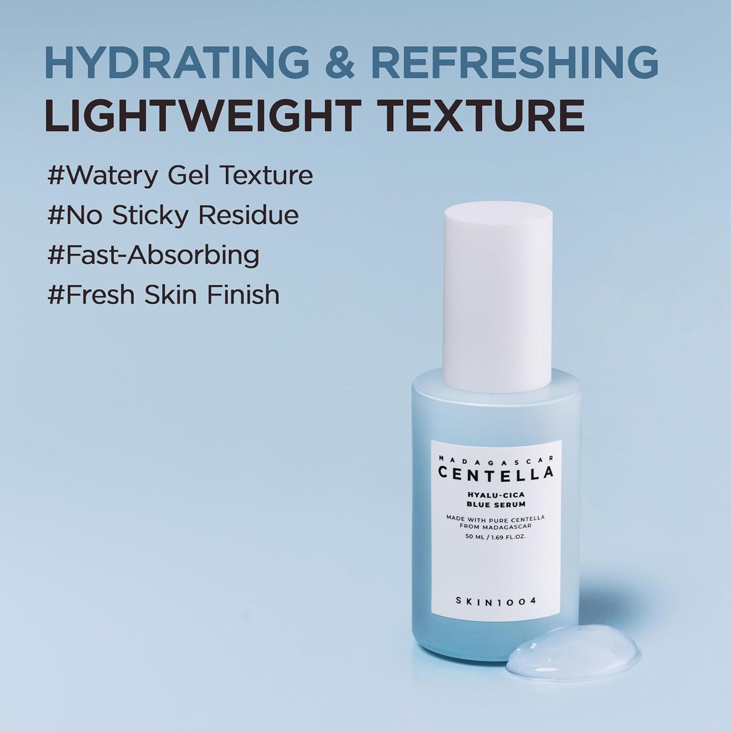 Skin1004 Hydrating & Soothing Madagascar Centella Hyalu-Cica Blue Serum – хидратиращ и успокояващ серум