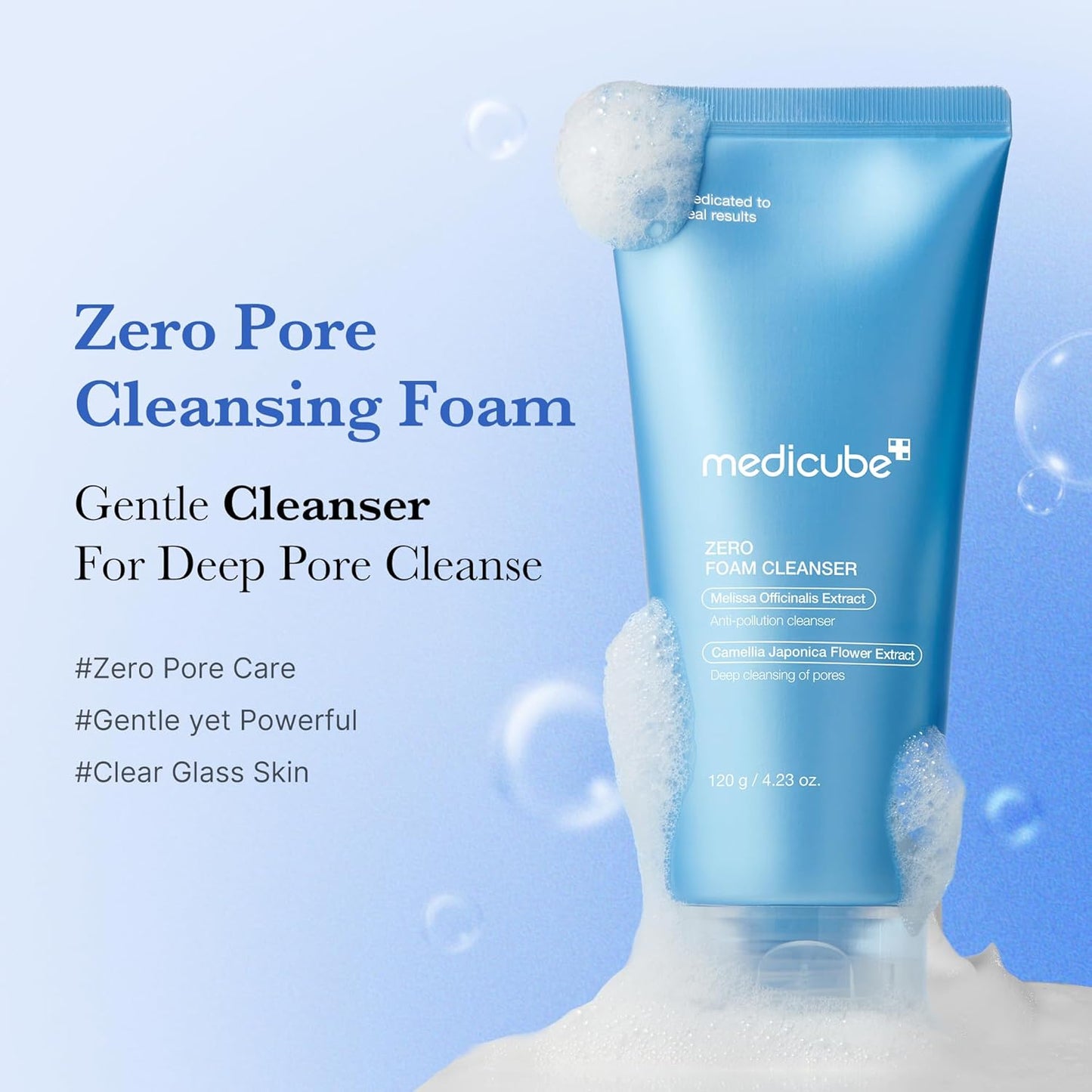 Medicube Zero Foam Cleanser 120 мл – корейска нежна почистваща пяна за лице