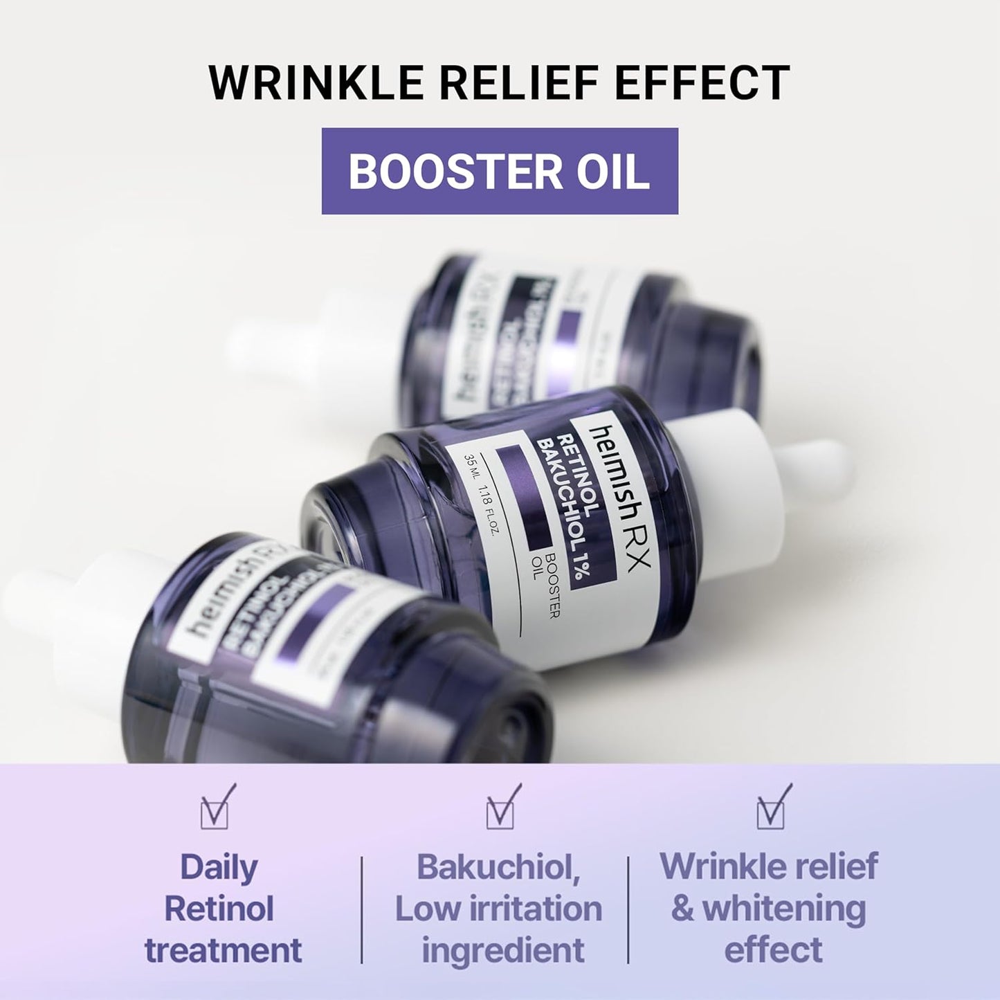 Heimish Rx Retinol Bakuchiol Booster Oil 35мл – корейски анти-ейдж бустер олио със ретинол и бакучиол