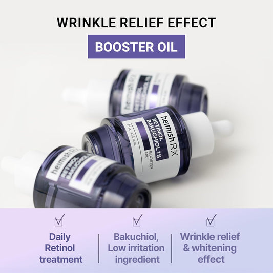 Heimish Rx Retinol Bakuchiol Booster Oil 35мл – корейски анти-ейдж бустер олио със ретинол и бакучиол