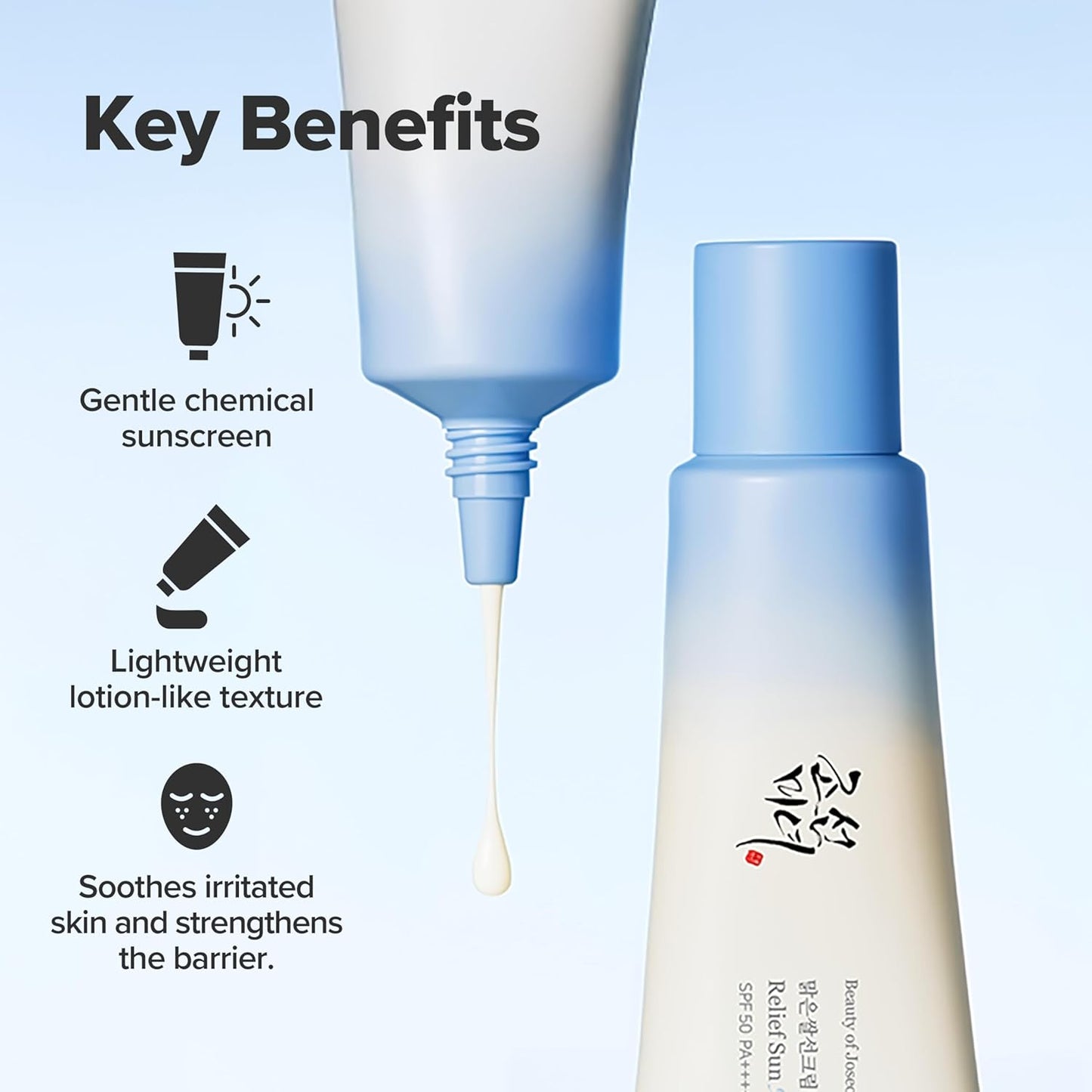 Beauty of Joseon Relief Sun Rice + Probiotics SPF50+ PA++++ 50 мл – корейски слънцезащитен крем с ориз и пробиотици