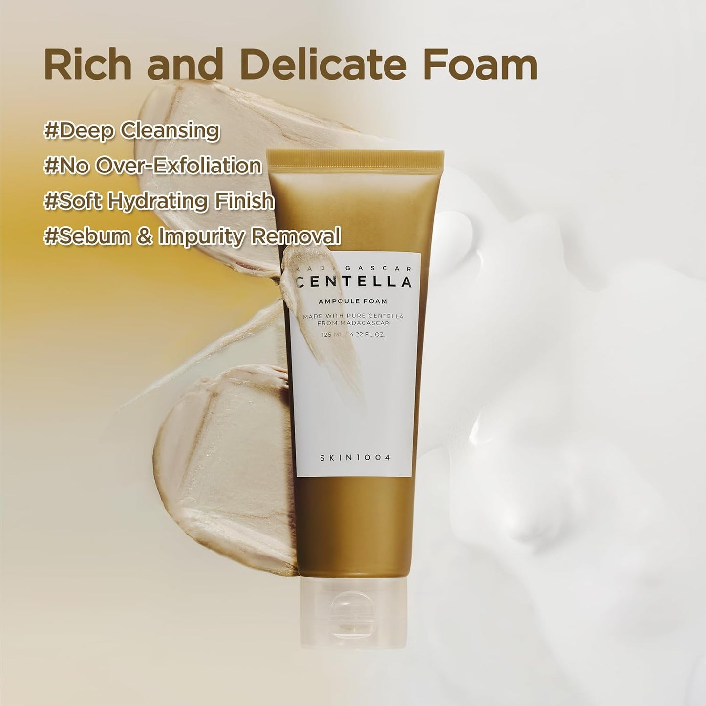Skin1004 Madagascar Centella Ampoule Foam 125 мл – корейска нежна почистваща пяна с центела