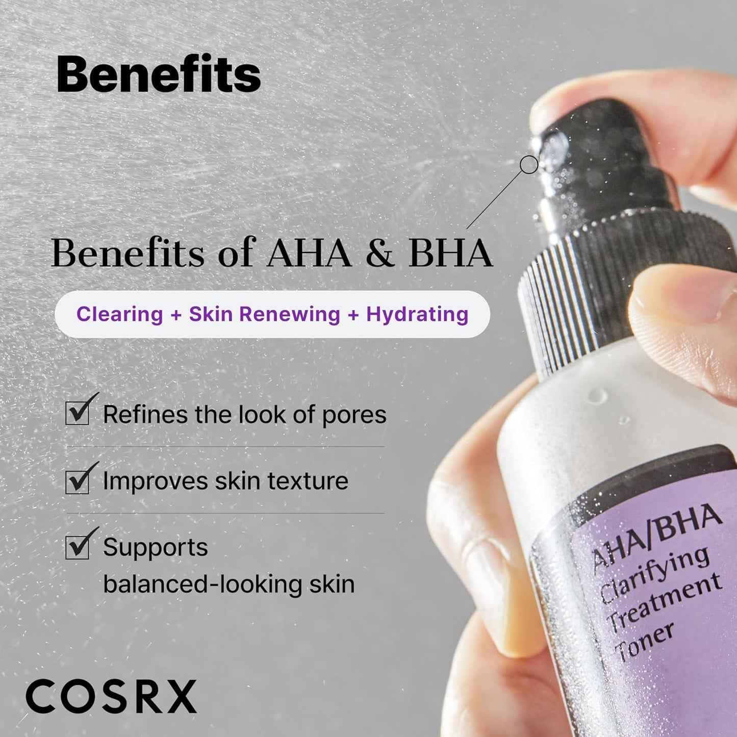 COSRX AHA/BHA Clarifying Treatment Toner 150 мл – корейски ексфолиращ тоник за по-чиста и гладка кожа