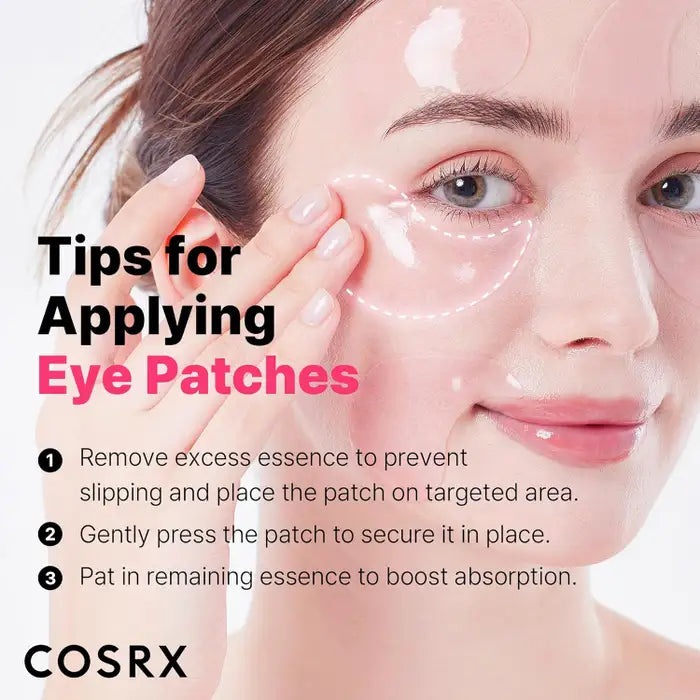 COSRX The Peptide Collagen Hydrogel Eye Patch – Хидрогел пачове за околоочния контур с пептиди и колаген (60 броя)