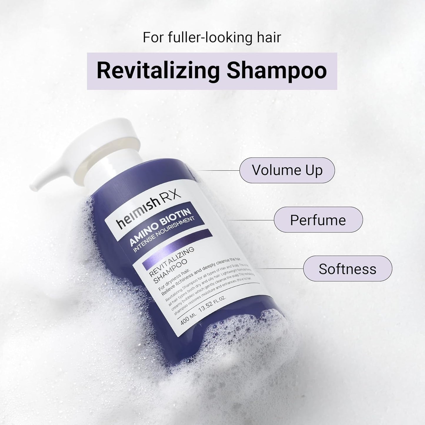 Heimish Rx Amino Biotin Revitalizing Shampoo 400 мл – корейски ревитализиращ шампоан с аминокиселини и биотин