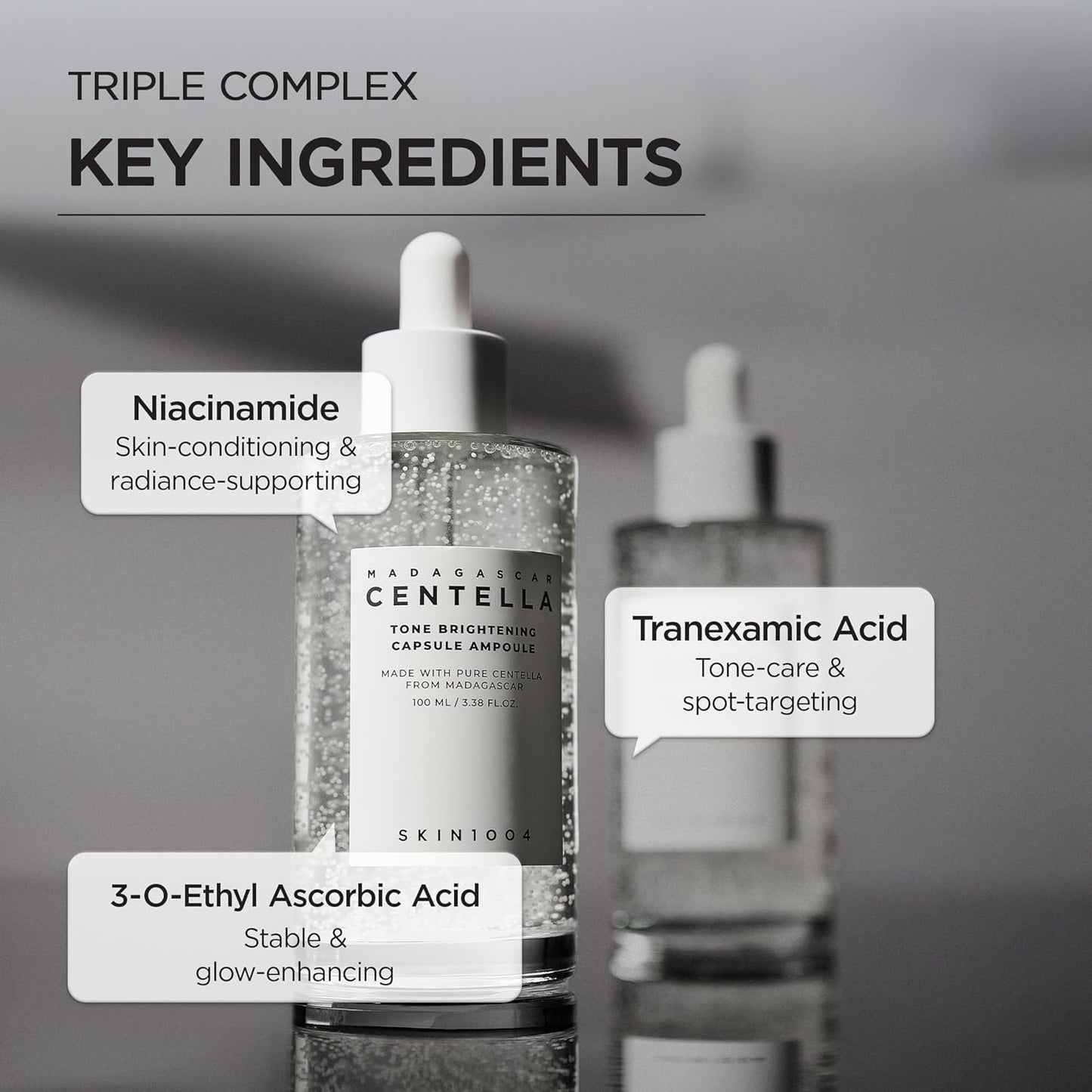 Skin1004 Madagascar Centella Tone Brightening Capsule Ampoule 50 мл – корейска изсветляваща ампула с капсули и центела.