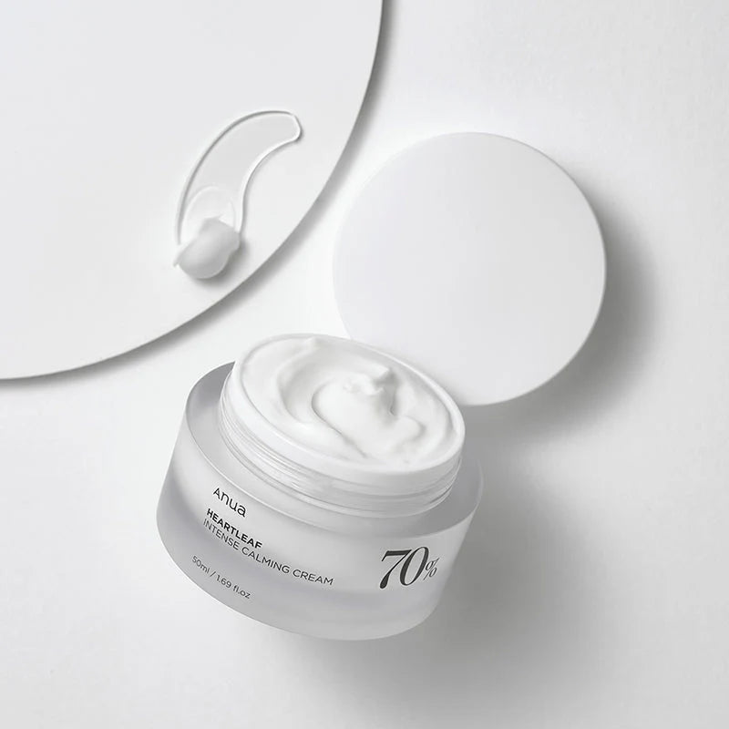 Anua Heartleaf 70 Intense Calming Cream 50 мл – корейски успокояващ крем с Heartleaf