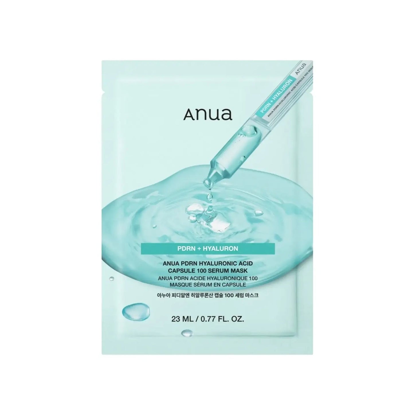 Anua PDRN Hyaluron 100 Serum Mask – корейска хидратираща и подмладяваща серумна маска