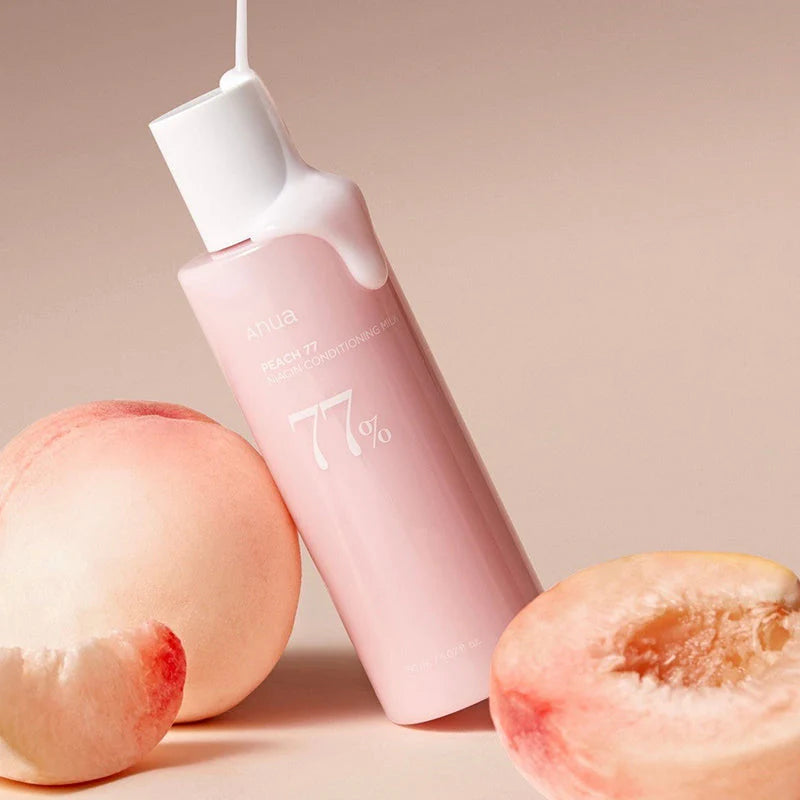 ANUA Peach 77% Niacin Conditioning Milk 150 мл – корейско мляко за лице с праскова и ниацинамид