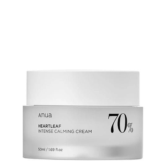 Anua Heartleaf 70 Intense Calming Cream 50 мл – корейски успокояващ крем с Heartleaf
