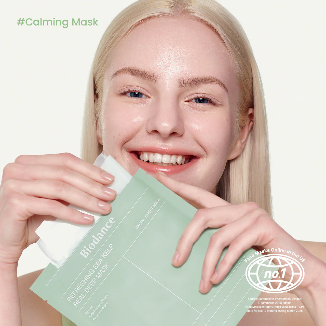 Biodance Refreshing Sea Kelp Real Deep Mask 4 бр. × 34 г – корейска освежаваща дълбоко хидратираща маска с морски келп