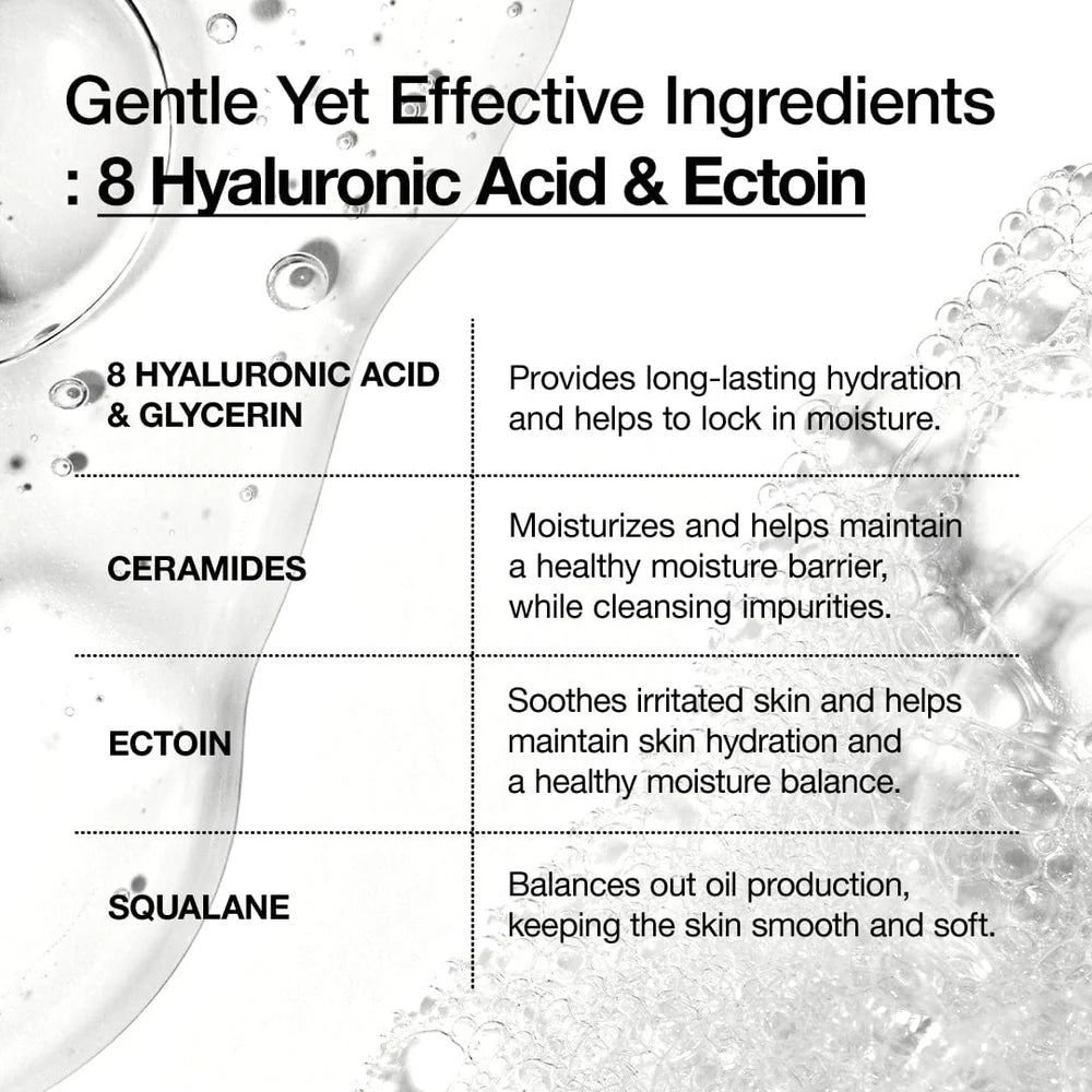 Anua 8 Hyaluronic Acid Moisturizing Gentle Gel Cleanser 150 мл – корейски нежен хидратиращ гел за почистване