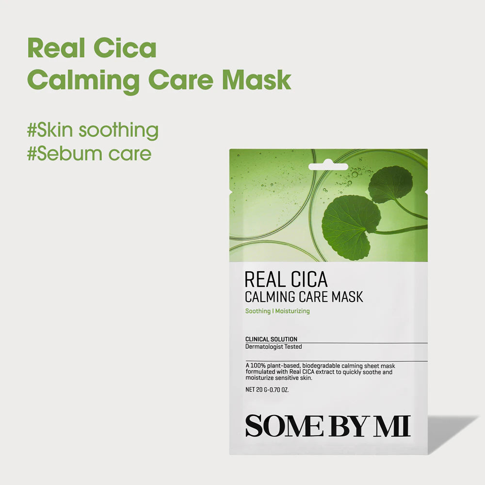 Some By Mi Real Care Mask Cica Calming Care Mask – 20 г – успокояваща маска с CICA.