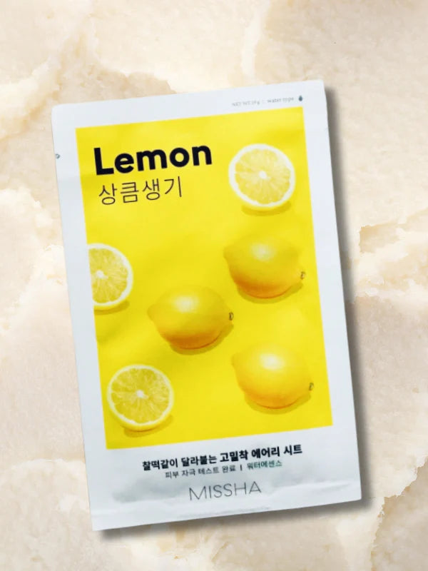 MISSHA Airy Fit Sheet Mask Brightening Mask With Lemon Extract – Озяряваща тканна маска с лимонов екстракт 19 ml