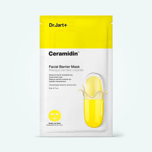 Dr. Jart+ Ceramidin Skin Barrier Facial Mask 22 мл – корейска възстановяваща маска с церамиди за силна кожна бариера