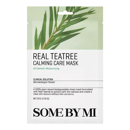 Some By Mi Beauty Mask Real Tea Tree Calming Care — 1 брой / 20 г – успокояваща маска с чаено дърво